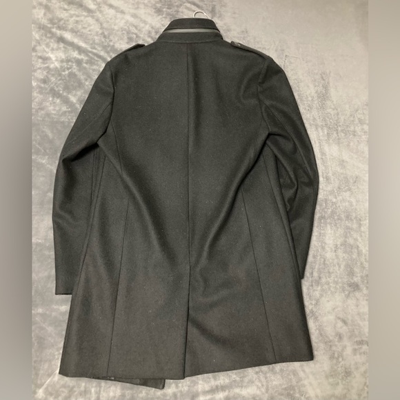 Express Wool Coat Men’s Size Small Black - Picture 9 of 16